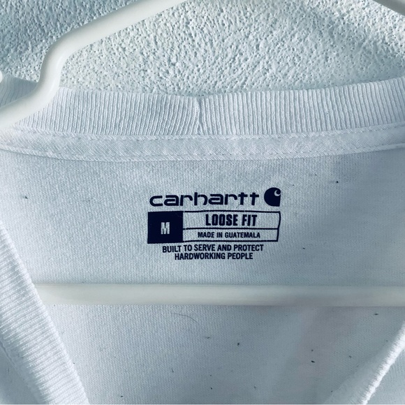 Carhartt Reworked Black Plaid White Long Sleeve Cropped Shirt - Picture 12 of 12